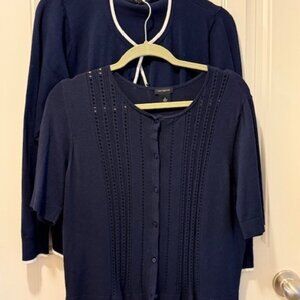 Ann Taylor Navy “Ann Cardigans” – Excellent Condition (set of 2)